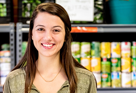 December graduate Analisa Sorrells says her public service experience at Carolina led to her dream job. (photo by Rhesa Versola.)