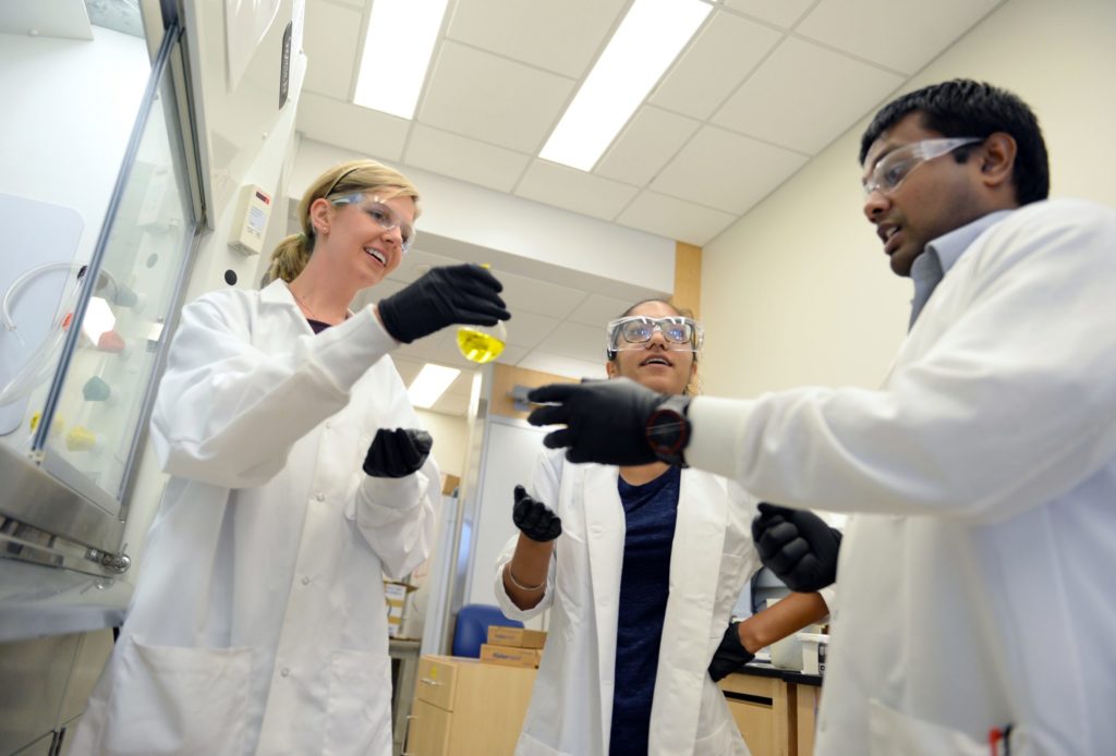 Research at Carolina provides students with unique learning opportunities through hands-on research projects. Currently, more than 60 percent of UNC-Chapel Hill’s graduating seniors conduct independent research and contribute to discoveries made by the University’s research scientists. Photo courtesy of UNC Chapel Hill.