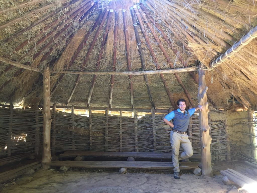 Chris LaMack at Town Creek Indian Mound.