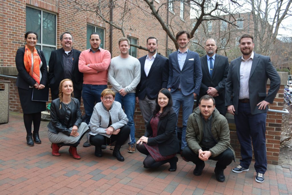 The IVLP participants with presenting Carolina communication faculty