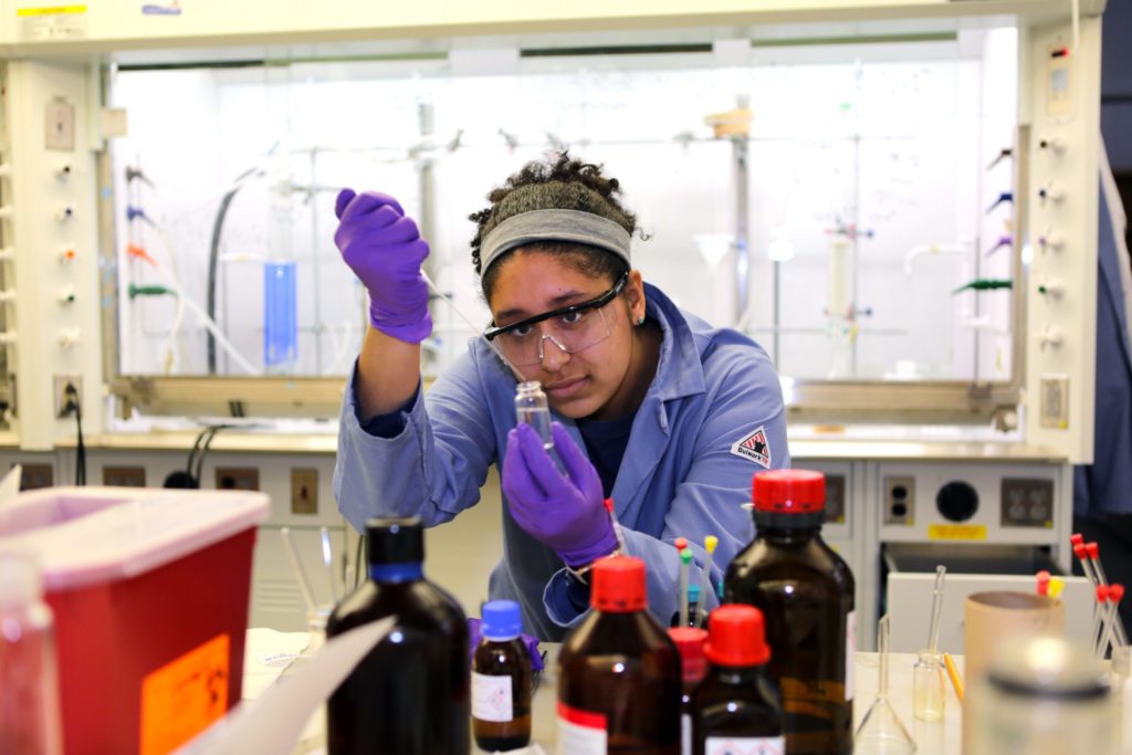 Kristen Gardner, student in the Chancellor’s Science Scholars program at UNC-Chapel Hill. (photo by Lars Sahl)