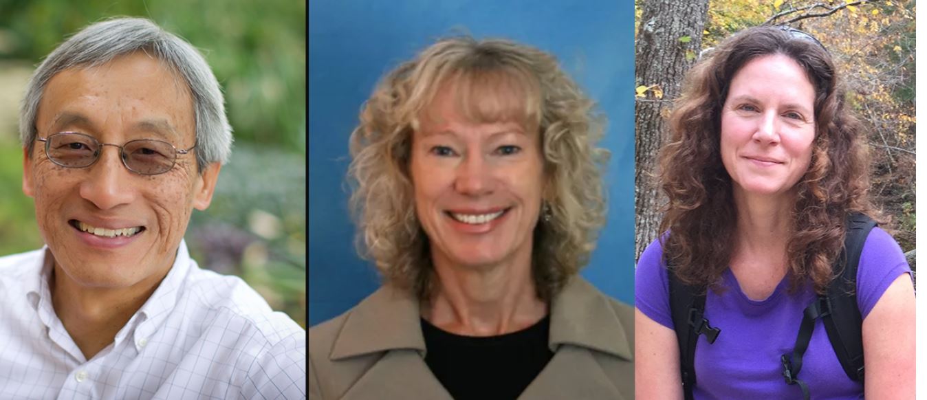 From left, Channing Der, Kathleen Mullan Harris and Karin Pfennig.