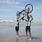 'We made it!' William Kier and his wife, Kathleen, reach the Pacific Ocean.