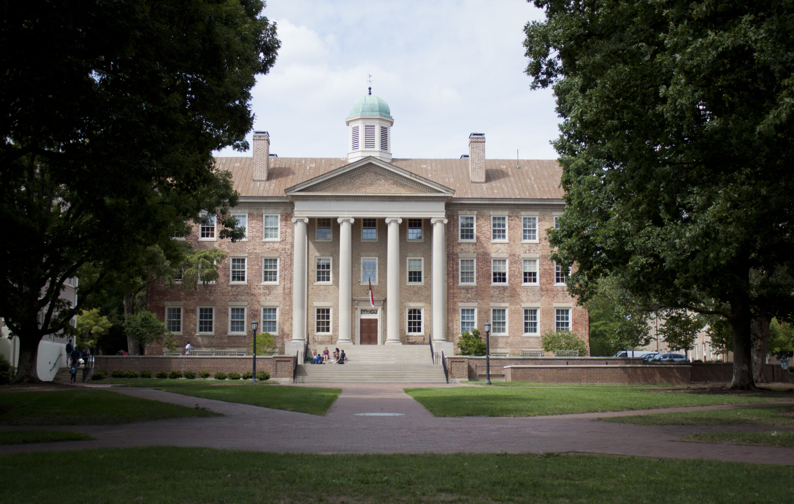 south building wider with students