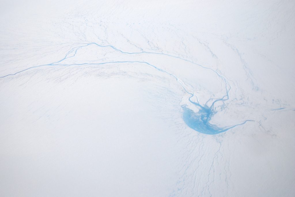 Atmospheric warming heats the bottom of ice sheets, as well as the top