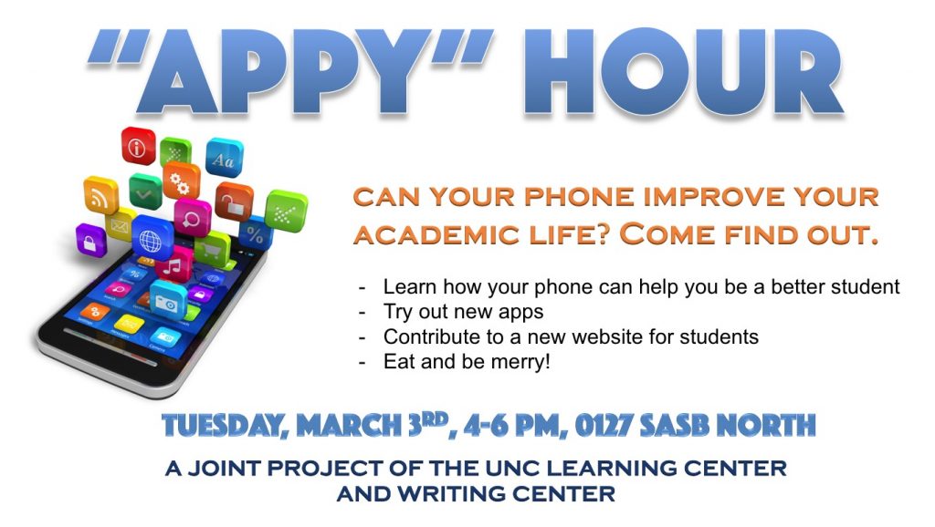 Appy Hour: Writing and Learning Centers Launch Smartphone App Database