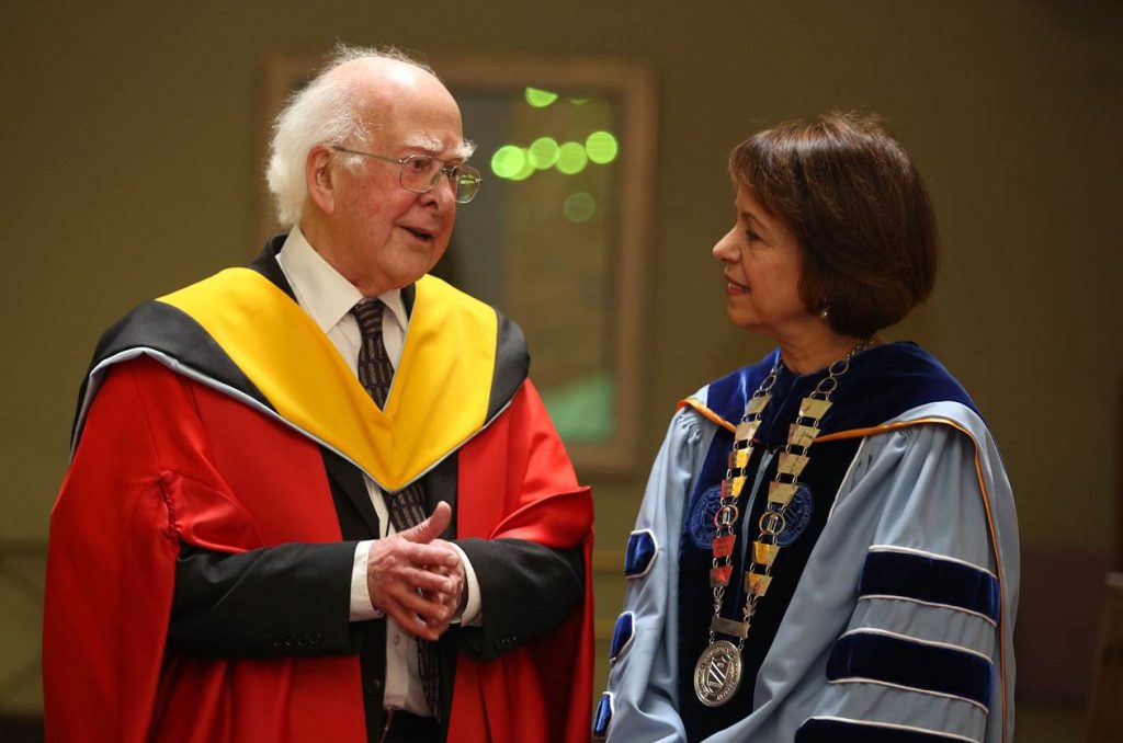 UNC Awards Nobel Physicist Peter Higgs an Honorary Degree