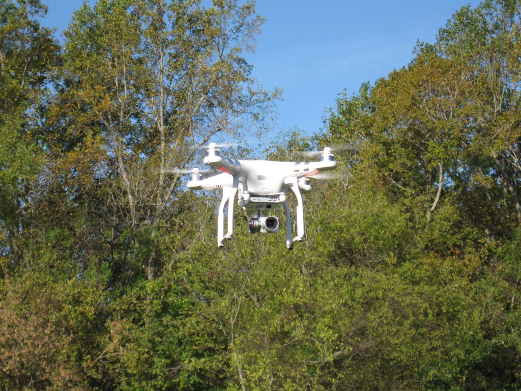 UNC archaeologists take to the sky, using a drone for research