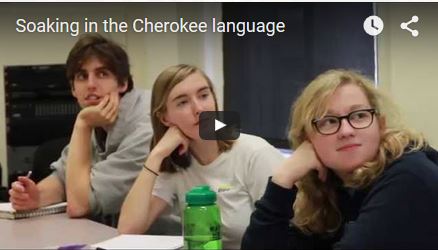 Soaking in the Cherokee language