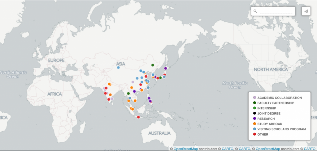 Carolina Asia Center launches interactive map of UNC-Asia connections