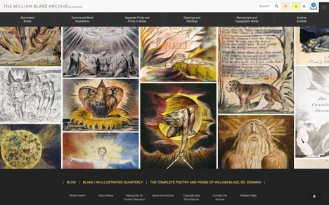 William Blake Archive launches redesigned web site