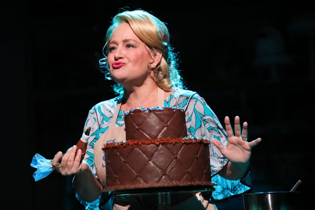 Julia Gibson as Della in PlayMakers Repertory Company’s production of “The Cake” by Bekah Brunstetter. (Photo by HuthPhoto)