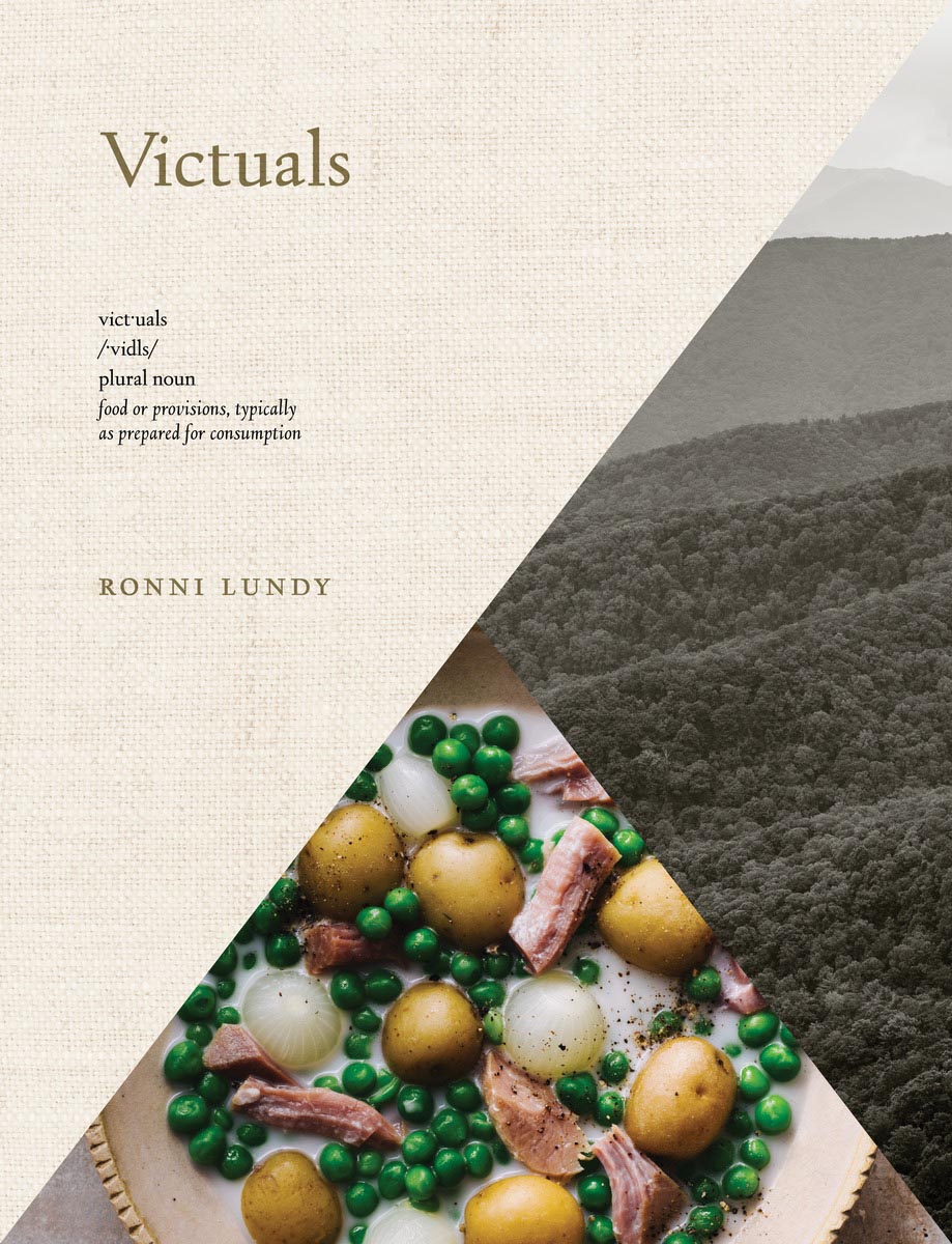 cookbook cover for Victuals by Ronni Lundy