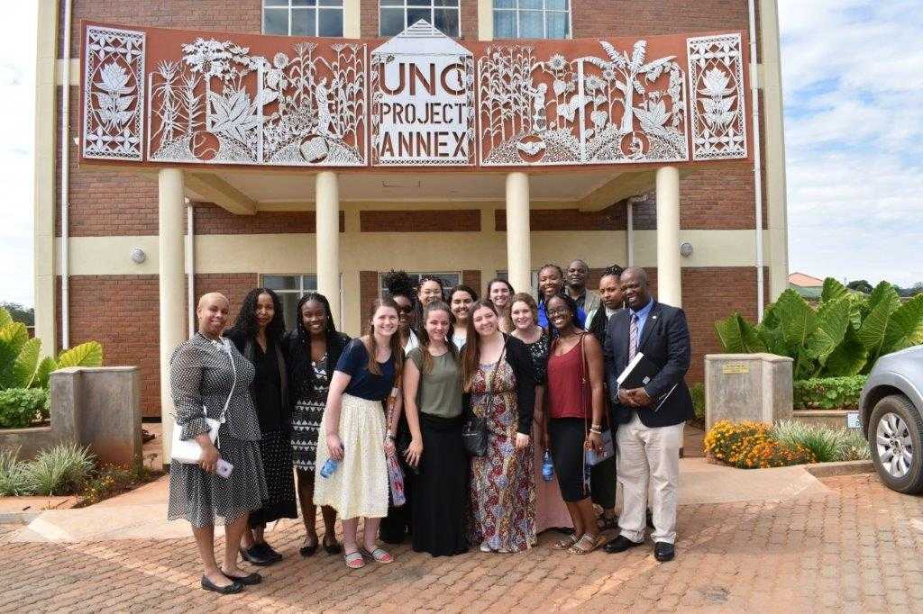 Students in the UNC Summer in Malawi program visited UNC-Project-Malawi, a research, care and training program established by Carolina and the Malawi Ministry of Health in 1999. (photo courtesy of UNC Project-Malawi and Eunice Sahle)