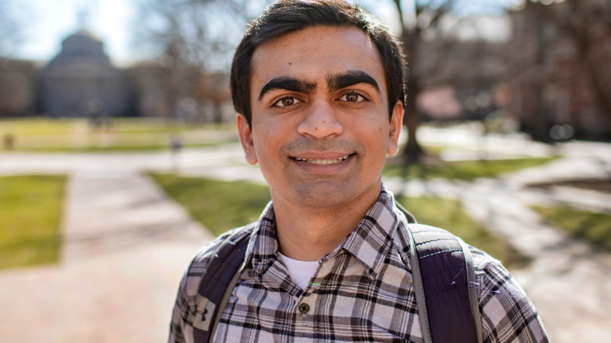 Chancellor's Science Scholar Keshav Patel ’19.